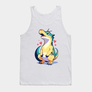 Fun Cartoon Dino 07 Tank Top